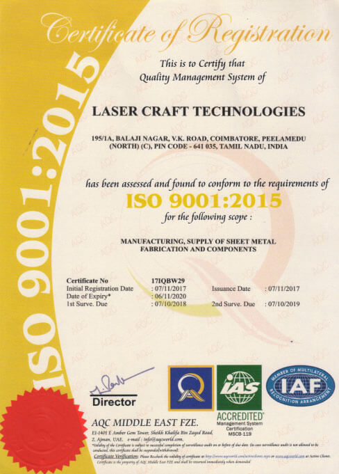 Excel Racks ISO Cerified Company